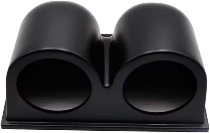 BDZMC Universal Black 2" 52mm Dual Hole Gauge Dashboard Pod, ABS Plastic Car Dash Meter Cup Gauge Pod Mount Holder, Fit Most Cars, Trucks, Boats(Two Hole) - Image 1